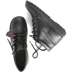 Kickers Womens Kick Hi Core Chukka Ankle Boots - Black -Fashion Shoe Store Kickers KickHiRT Black 4 35