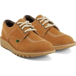 Kickers Mens Kick Lo Shoes - Tan Brown -Fashion Shoe Store Kickers Kicklo Tan 3 9