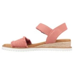 Skechers Womens Bobs Desert Kiss Adobe Princess Sandals - Coral -Fashion Shoe Store Kiss AdobePrincess Coral 4847224