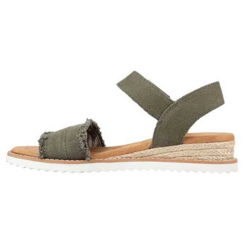 Skechers Womens Bobs Desert Kiss Adobe Princess Sandals - Olive 5 Skechers Womens Bobs Desert Kiss Adobe Princess Sandals - Olive - Image 3