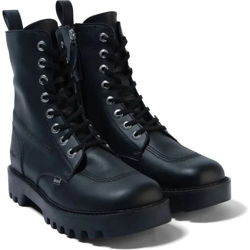 Kickers Womens Kizziie Higher Vegan Tall Ankle Boot - Black 4 Kickers Womens Kizziie Higher Vegan Tall Ankle Boot - Black - Image 2