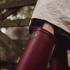 Le Chameau Womens Iris Wellington Boots - Rouge -Fashion Shoe Store LeCham IrisJerseyLined Rouge 6 14