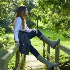 Le Chameau Womens Vierzon Jersey Lined Wellies Rain Boots - Vert Vierzon -Fashion Shoe Store LeChameau Vierzon Vert 6 6