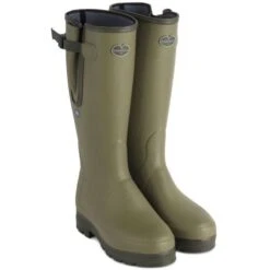 Le Chameau Mens Vierzonord Plus 5mm Neo Wellies - Vert Vierzon -Fashion Shoe Store LeChameau VierzonordPlus Vert 1 8