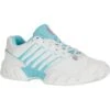 K-Swiss Womens Bigshot Light 4 Tennis Shoes - Brilliant White Angel Blue Lilac -Fashion Shoe Store Light4 BrillWtSheerLilac 1793280