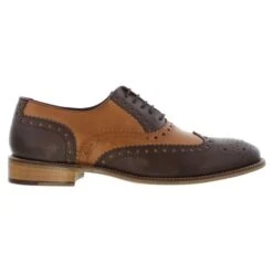 London Brogues Mens Gatsby Shoes - Tan Brown 19 London Brogues Mens Gatsby Shoes - Tan Brown -Fashion Shoe Store LondonB Gatsby TanBrownLeather01 7