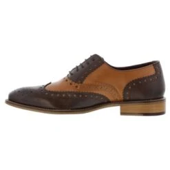 London Brogues Mens Gatsby Shoes - Tan Brown 14 London Brogues Mens Gatsby Shoes - Tan Brown -Fashion Shoe Store LondonB Gatsby TanBrownLeather03 7