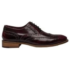 London Brogues Mens Gatsby Shoes - Bordo -Fashion Shoe Store LondonBrogue Gatsby Bordo 2 7