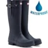Hunter Mens Original Side Adjustable Boots - Navy -Fashion Shoe Store MOriginalSideAdj Navy 2NEW614366