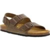 Plakton Mens Saul Malaga Adjustable Slide Sandals - Kaki Green -Fashion Shoe Store Malaga 175113 KAKI731X 02855849