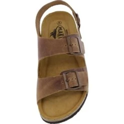 Plakton Mens Saul Malaga Adjustable Slide Sandals - Tan -Fashion Shoe Store Malaga 175113 ROBLE225X B855836