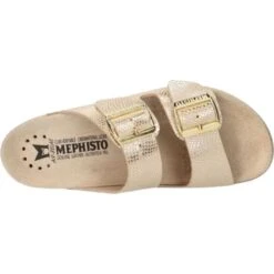 Mephisto Womens Harmony 2 Strap Adjustable Sandals - Light Sand -Fashion Shoe Store Mephisto Harmony LightSand 3 5