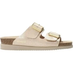 Mephisto Womens Harmony 2 Strap Adjustable Sandals - Light Sand -Fashion Shoe Store Mephisto Harmony LightSand 4 5