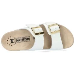 Mephisto Womens Hester Vernis Adjustable Sandals - White 8 Mephisto Womens Hester Vernis Adjustable Sandals - White -Fashion Shoe Store Mephisto Hester White 3 8