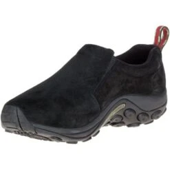 Merrell Mens Jungle Moc Leather Slip On Shoes - Midnight -Fashion Shoe Store Merrell JungleMoc MidBlk 6 12
