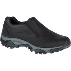 Merrell Mens Moab Adventure Moc Slip On Shoes - Black -Fashion Shoe Store Merrell MOABAdventureMoc Black 7 31
