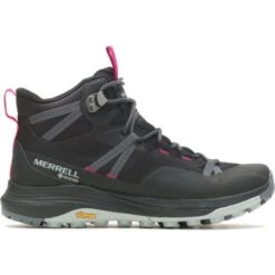 Merrell Womens Siren 4 Mid GTX Waterproof Boots - Black -Fashion Shoe Store Merrell Siren4MidGTX Black 1 10
