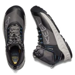 Keen Mens NXIS Evo Mid WP Waterproof Walking Boots - Magnet Bright Cobalt -Fashion Shoe Store MidWP MagnetBrightCobalt 1819930