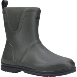 Muck Boots Mens Muck Originals Pull On Mid Wellington Boots - Green -Fashion Shoe Store MuckBoot OriginalPullOn Moss 2 18