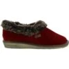 Nordikas Womens 1358 Top Line Outdoor Indoor Sole Bootie Slippers - Alfelpado Cereza Red -Fashion Shoe Store Nordikas 1358 O Cer 01 5