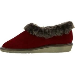 Nordikas Womens 1358 Top Line Outdoor Indoor Sole Bootie Slippers - Alfelpado Cereza Red -Fashion Shoe Store Nordikas 1358 O Cer 03 5