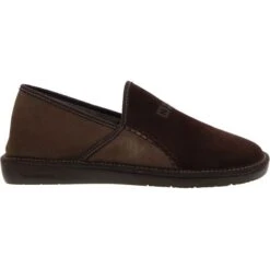 Nordikas Mens 1370 Top Line Slippers - Alfelpado Moka Mickey - Dark Brown