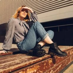 Oak & Hyde Womens Bridge Chelsea Boots - Black -Fashion Shoe Store OaH BridgeChelsea Black 2 13