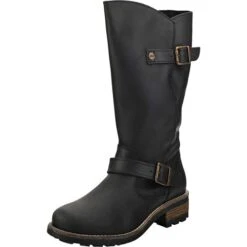 Oak & Hyde Womens Crest Leather Boots - Black -Fashion Shoe Store OakandHyde Crest Black 1 7