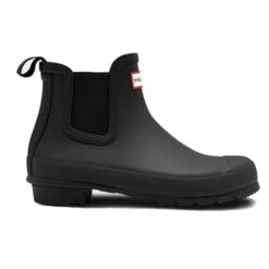 Hunter Womens Original Chelsea Short Wellies Rain Boots - Black -Fashion Shoe Store OriginalChelsea AllBlack 1553038