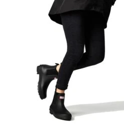 Hunter Womens Original Chelsea Short Wellies Rain Boots - Black -Fashion Shoe Store OriginalChelsea AllBlack 3553034