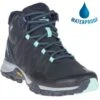 Merrell Womens Siren 3 Mid GTX Waterproof Boots - Navy Dragonfly -Fashion Shoe Store PS2628