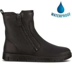 Ecco Womens Bella Twin Zip Ankle Boots - Black Black