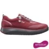 Joya Womens Laura Casual Leather Trainers - Red -Fashion Shoe Store PS2871 3emo