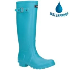 Cotswold Womens Sandringham Original Tall Wellington Boots - Turquoise