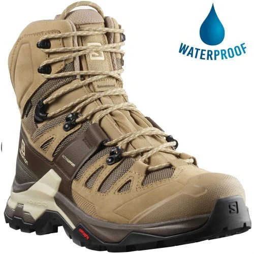 Salomon Mens Quest 4 GTX Waterproof Walking Hiking Boots - Kelp Wren Bleached Sand 3 Salomon Mens Quest 4 GTX Waterproof Walking Hiking Boots - Kelp Wren Bleached Sand