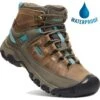 Keen Womens Targhee III Mid WP Waterproof Boots - Toasted Coconut Porcelain -Fashion Shoe Store PS2988 1Wp