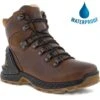 Ecco Shoes Womens Exohike Water-Repellent Walking Boots - Cocoa Brown