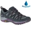 Merrell Womens Siren Sport 3 GTX Waterproof Shoes - Black Blackberry -Fashion Shoe Store PS3154X 1