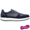 Joya Mens Sven Leather Trainers - Dark Blue -Fashion Shoe Store PS3279 1E 1