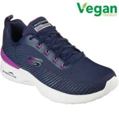 Skechers Womens Skech Air Dynamight Luminosity Trainers - Navy Purple