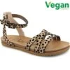 Blowfish Malibu Womens Maylie Sandals - Sand Pixie Leopard Black -Fashion Shoe Store PS3378 VG