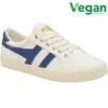 Gola Womens Tennis Mark Cox Trainers - Off White Vintage Blue -Fashion Shoe Store PS3439 1vg