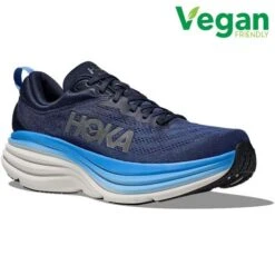 Hoka Mens Bondi 8 Wide Running Shoes - Outer Space All Aboard