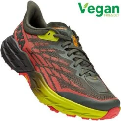 Hoka Mens Speedgoat 5 Running Shoes - Thyme Fiesta