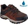 Skechers Mens Arch Fit Dawson Argosa Waterproof Walking Shoes - Dark Brown -Fashion Shoe Store PS3593wp