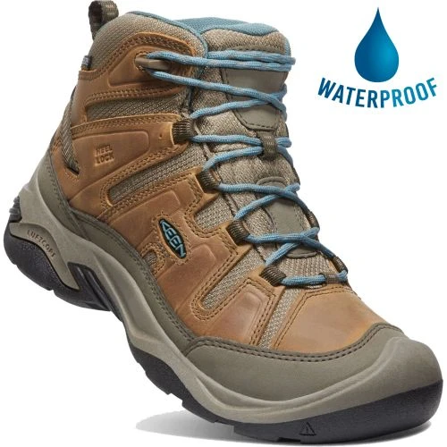 Keen Womens Circadia Mid Waterproof Walking Boots - Toasted Coconut North Atlantic 3 Keen Womens Circadia Mid Waterproof Walking Boots - Toasted Coconut North Atlantic
