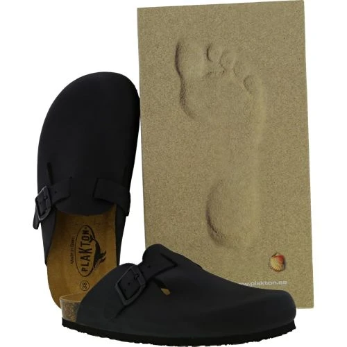 Plakton Mens Gibraltar Clogs - Black 9 Plakton Mens Gibraltar Clogs - Black - Image 7