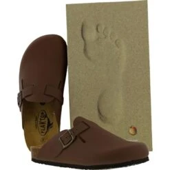 Plakton Womens Gibraltar Clogs - Roble Tan -Fashion Shoe Store Plakton Gibraltor Cuero BIRD 17