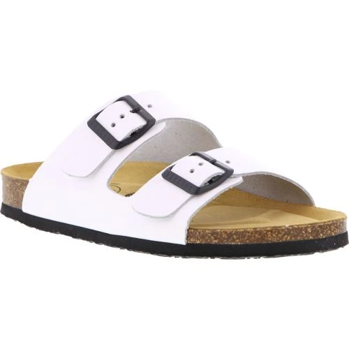 Plakton Womens Malaga Adjustable Slide Sandals - Napa Rust White 3 Plakton Womens Malaga Adjustable Slide Sandals - Napa Rust White