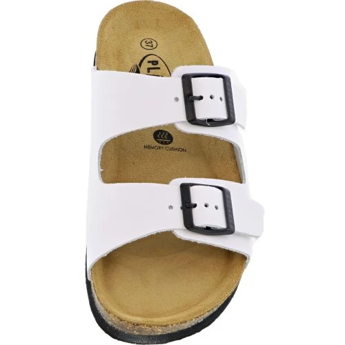 Plakton Womens Malaga Adjustable Slide Sandals - Napa Rust White 6 Plakton Womens Malaga Adjustable Slide Sandals - Napa Rust White - Image 4